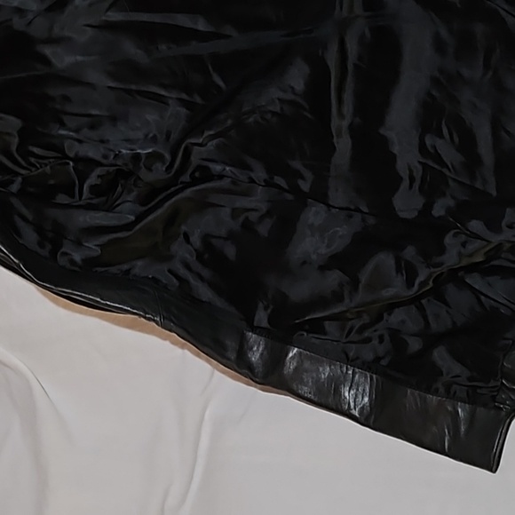 Women's Black Leather Jacket by Global Identity - Picture 9 of 16